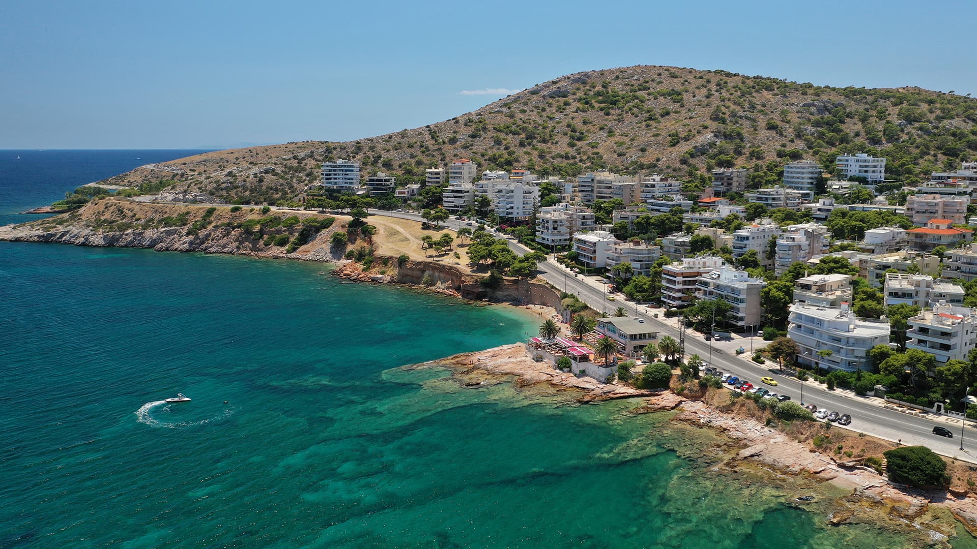 The Athens Riviera at golden hour